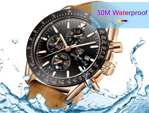 Relogio De Pulso Masculino Esportivo Original Pulseira Couro