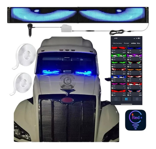 V Letrero Led Programable Flexible Camión, Buss Etc 12x145cm