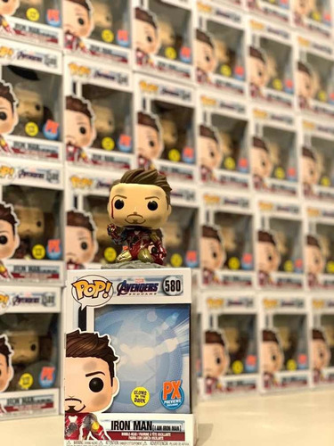 Figura de acción Iron Man glow in the dark I am Iron Man/Avengers: Endgame 580 de Funko Pop!