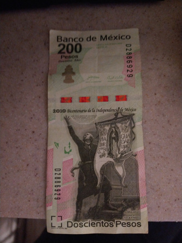 Billete $200 (bicentenario De La Independencia De México)