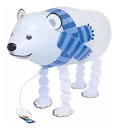 Globo De Aluminio Con Forma De Mascota De Oso Polar Burton Y