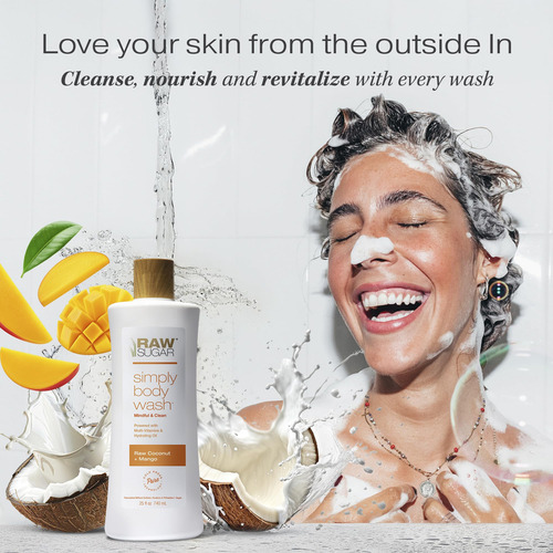 Gel De Baño Y Ducha Hidratante Y Calmante, Coco Y Mango, Sin
