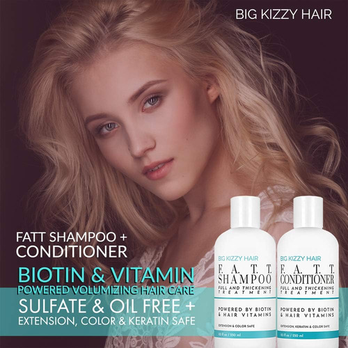 Conjunto De Shampoo E Condicionador De Biotina Para Volume E