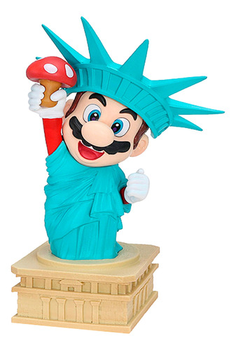 Figura Mario Bros Estatua De La Libertad Cosplay Super Mario