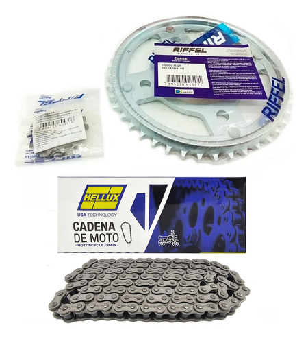 Kit Transmision Honda Cb 190 Cadena Reforzada Ryd