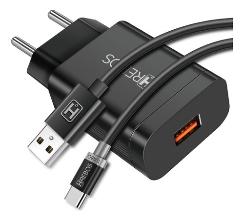 Kit Carregador Bright Strip Crg-212c - Hrebos Cor Preto