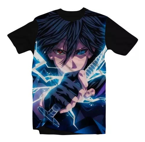 Camiseta infantil Sasuke roxa, Naruto