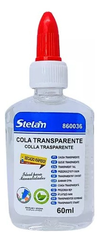 Cola Fría De 60 Ml Transparente Pegamento Líquido Escolar