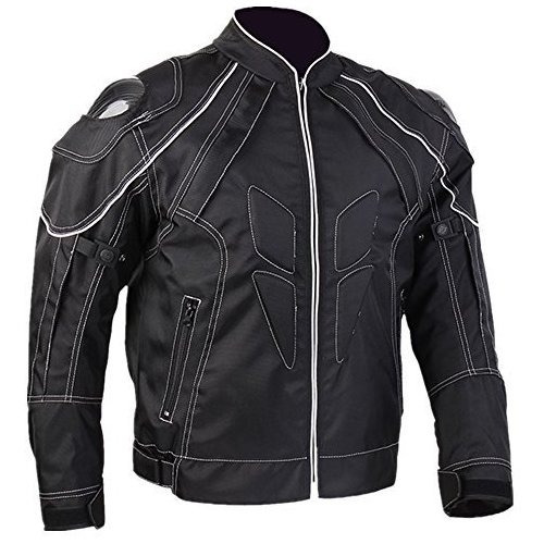 Chamarra Para Motociclista Talla L Impermeable Color Negro