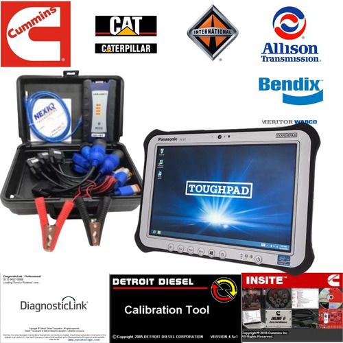 Diagnóstico Diesel Tractocamiones Software, Laptop Y Escaner