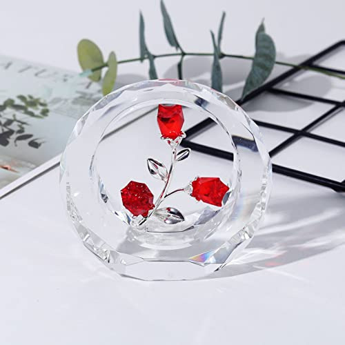 Figuras De Flores De Tulipanes De Cristal Con Circular, Ramo