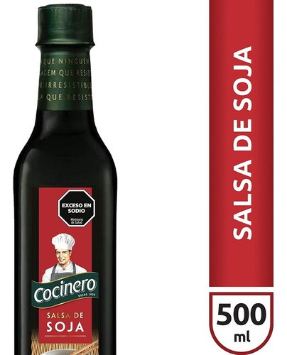 Salsa De Soja Cocinero 500cc X12u
