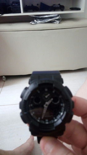Relogio Casio G Shock Ga 100 Bbn Pulseira De Nylon.