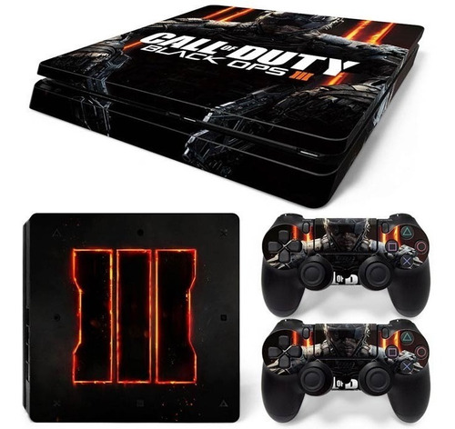 Vinilo Skin Adhesivo Pegotin Ps4 Slim Call Of Duty Bo 3