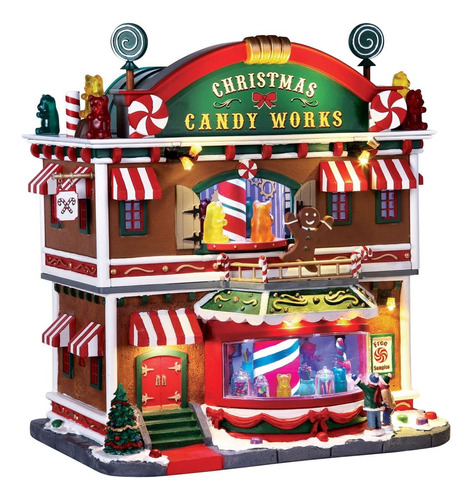 Lemax Navidad Candy Works Village Edificio Multicoloreado Re