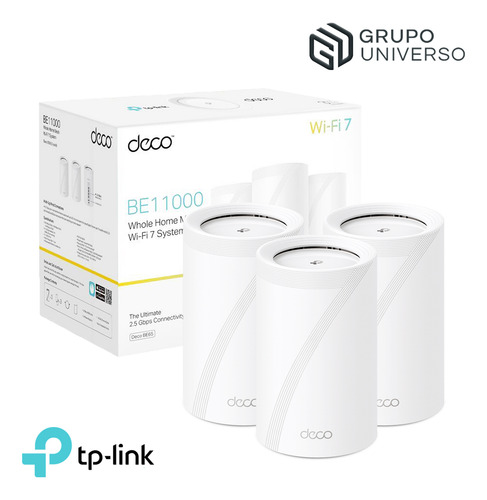 Deco Be65 3 Pack Tp-link Mesh Sistema Wifi 7 Be11000