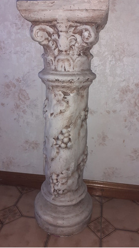 Columna De Cemento Pedestal  Jardin O Interior 80 Cm Alto 