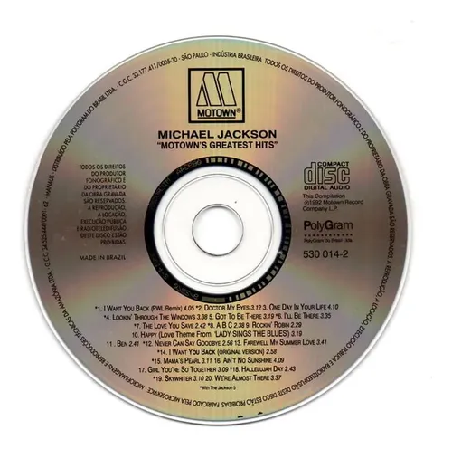 Cd Michael Jackson & Jackson 5 - Motown Greatest Hits 69-75