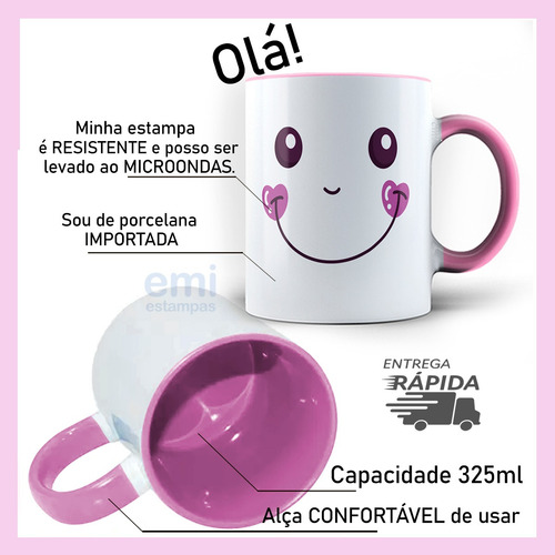 Caneca Color Xicara Mulher Autoestima 24