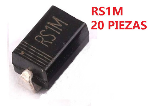 Paquete De 20 Unidades Rs1m Diodo Smd