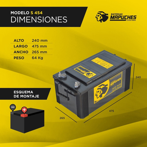 Imagen 5 de 10 de Bateria Solar Mapuches - Ciclo Profundo 12v X 200 Amp