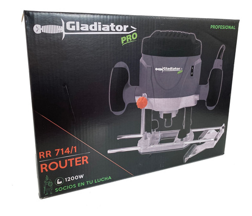 Fresadora Router Gladiator Pro Modelo Rr714 1200w 1/4 6,35mm
