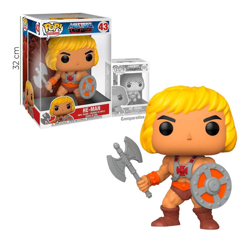 Funko Pop! Masters Of The Universe He Man # 43 25 Cm Replay