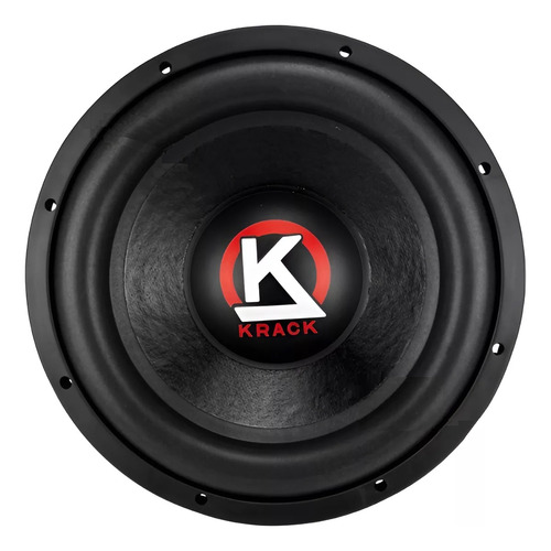 Subwoofer 12puLG Krack Audio Kw-12800xp Triple Iman 4+4 Color Negro