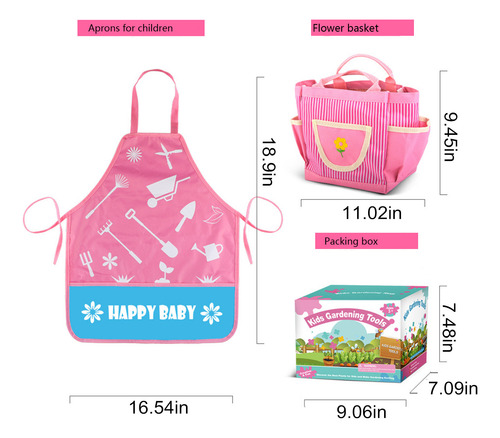 Set De Herramientas De Jardinería Para Niños, 19 Piezas