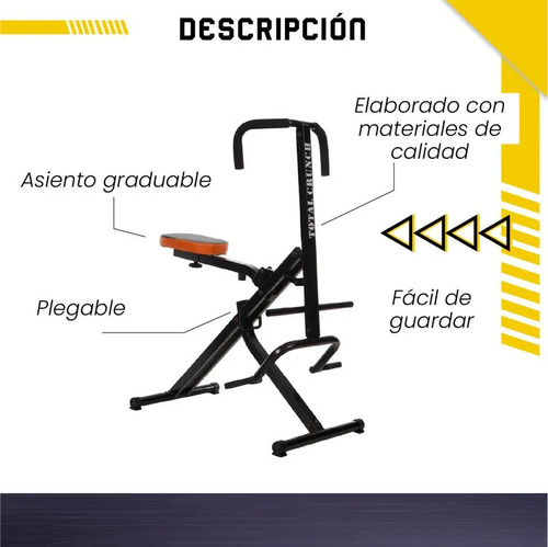 Total Crunch Ejercita Tonifica Piernas Abdominales Plegable