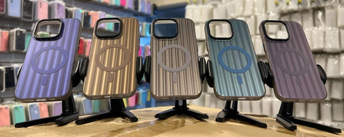 Funda Magnética Para Iphone 13 15 16 Pro Max Mate Reforzada Azul Iphone 16 Pro Max