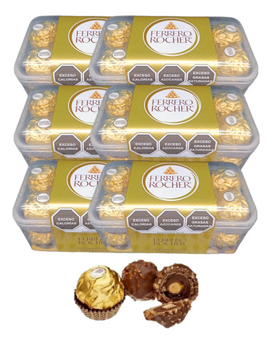 Ferrero Rocher 11 Caja 16p C/u Total 176p Avellana Chocolate