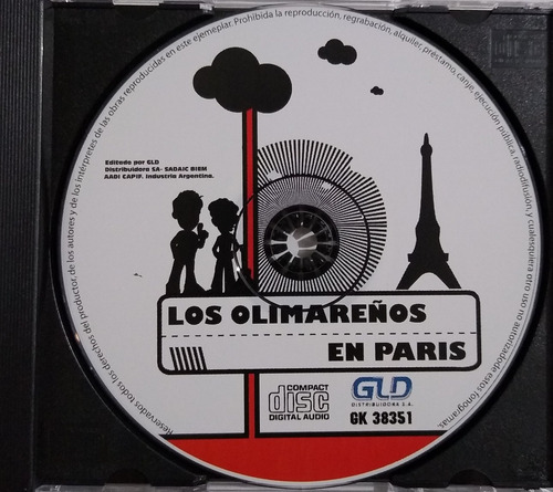 Los Olimareños Cd Nuevo Original Con 14 Exitos