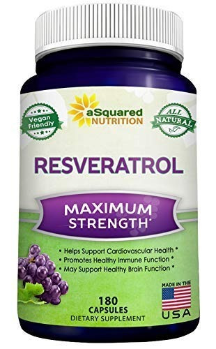 Resveratrol 100% Puro 1000mg X180caps Antioxidante Organico