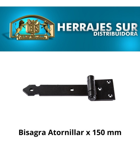 Imagen 3 de 7 de Bisagra Atornillar Postigon Forjada Atornillar 150 Mm