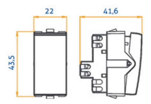 Conjunto Interruptor Paralelo 10a 250v 4x2 Clean Margirius