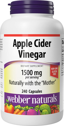 Webber Naturals Pastillas De Vinagre De Sidra De Manzana, 1,