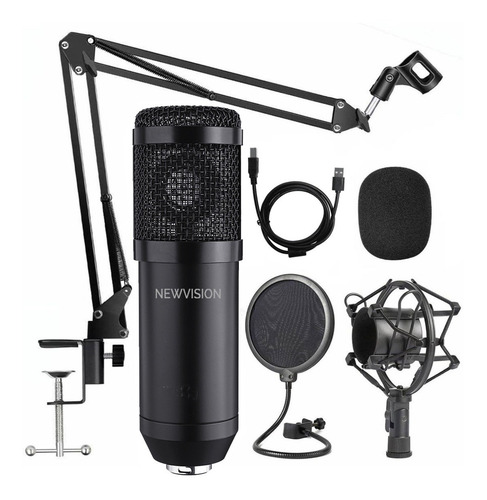 Imagen 2 de 10 de Microfono Condenser Profesional Estudio Kit Streaming Usb