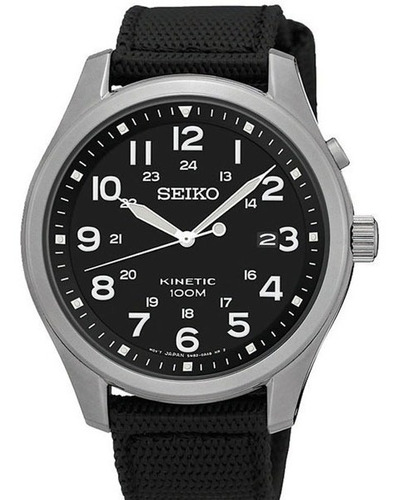 Reloj Seiko Kinetic Ska727p1 Estilo Militar