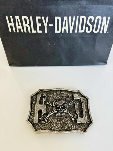 Hebilla Para Cinturon Harley Davidson Skull