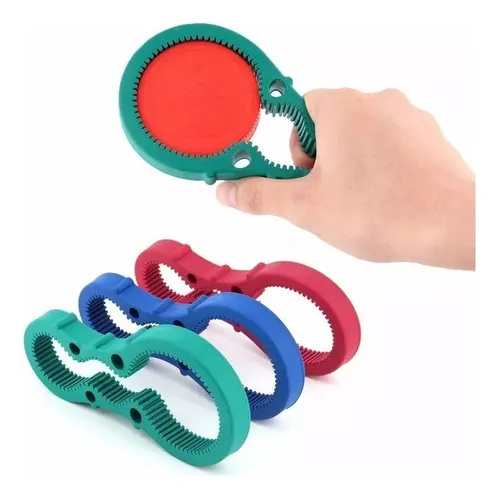 Set 3 Abridor Destapador Tapa Rosca Frasco Botella Ajustable Color Al Azar