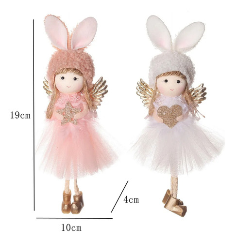 Colgante De Muñeca De Hadas Navideñas, 6 Unidades