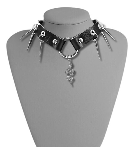Collar Choker Gotico Para Mujer Dije Serpiente Gargantilla