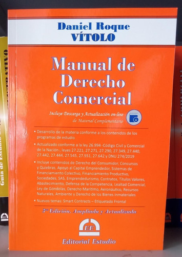 Daniel Roque Vítolo / Manual De Derecho Comercial Ultima Ed