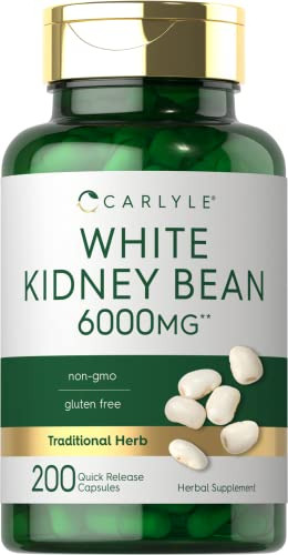 Suplemento Carlyle White Kidney Bean Carb Blocker 6000mg