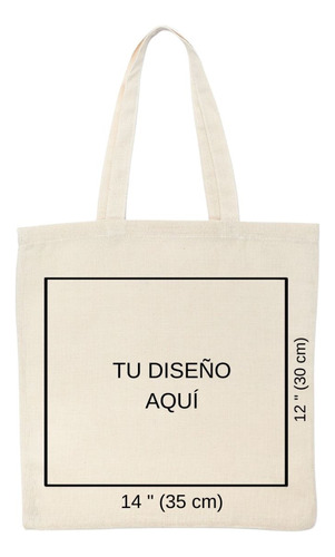 Bolsa Tote Bag Personalizada Tu Diseño Aquí