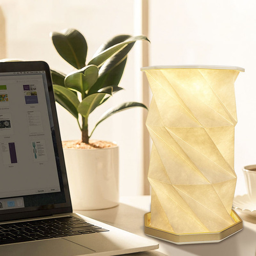 Lámpara De Papel Led Blanca ¡luz Cálida Y Diseño Único! Perfecta Para Regalar En Cumpleaños O Como Detalle Especial. #decoraciónfina