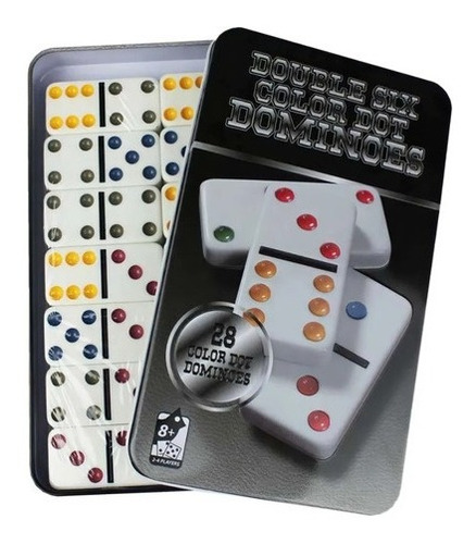 Domino Doble Six Color 28 Piezas Juego De Mesa