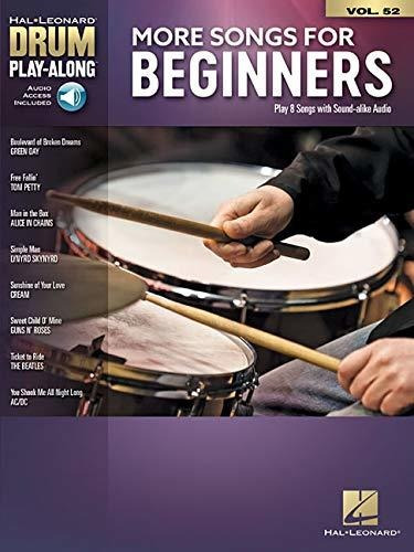 Libro More Songs For Beginners: Drum Play-along Volume 52