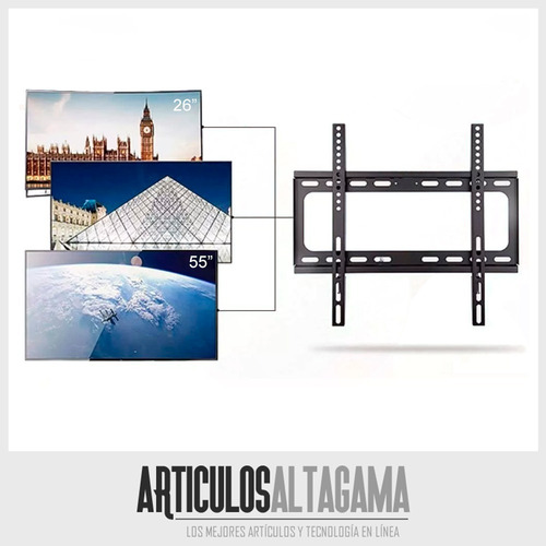 Imagen 5 de 5 de Soporte De Pared Base Para Tv Led Lcd Plasma De 26 A 55 Pul